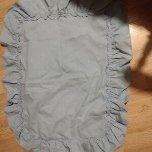 Ruffled Light Blue Pillow Shams